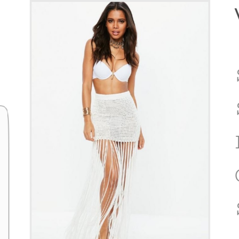 White crochet skirt